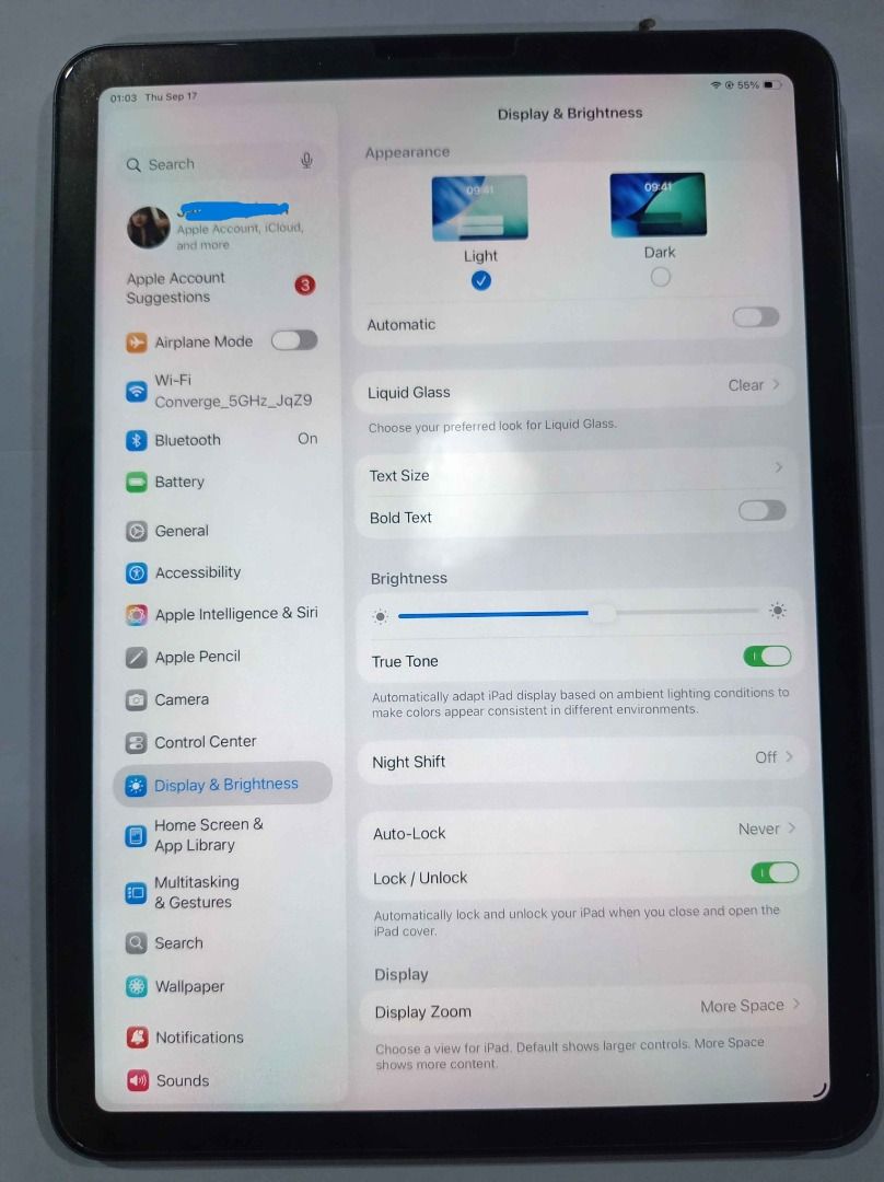 IPAD AIR 5 Wi-Fi only (NEGOTIABLE) (Category: iPad) located in Cainta. Submitted by chae.lin (Listing ID 1462224812, Image 3). Description: UNIT ONLY. NO BOX, CHARGER. 3utools diagnostics (can send to you) battery life: 84% 390 charging cycle - gifted to me, I don't have the original purchase details. - has small paint chips (not noticeable) - has screen issue - can swap to iphone units. (add cash depends on the unit) - negotiable at reasonable p