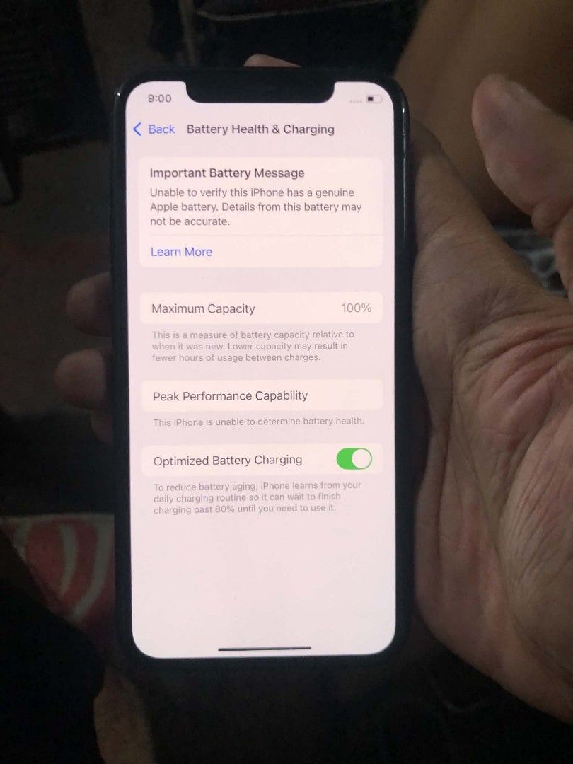 IPHONE 11 PRO (Category: iPhone 11 Series) located in Manila. Submitted by jeromesera45128 (Listing ID 1462218092, Image 3). Description: IPHONE 11 PRO 64GB REPLACED LCD ORIG REPLACED BATT 100% BAGO NO SIM RESTRICTION FACE ID TRUETONE UNIT CASE ONLY 8.5K RUSH.