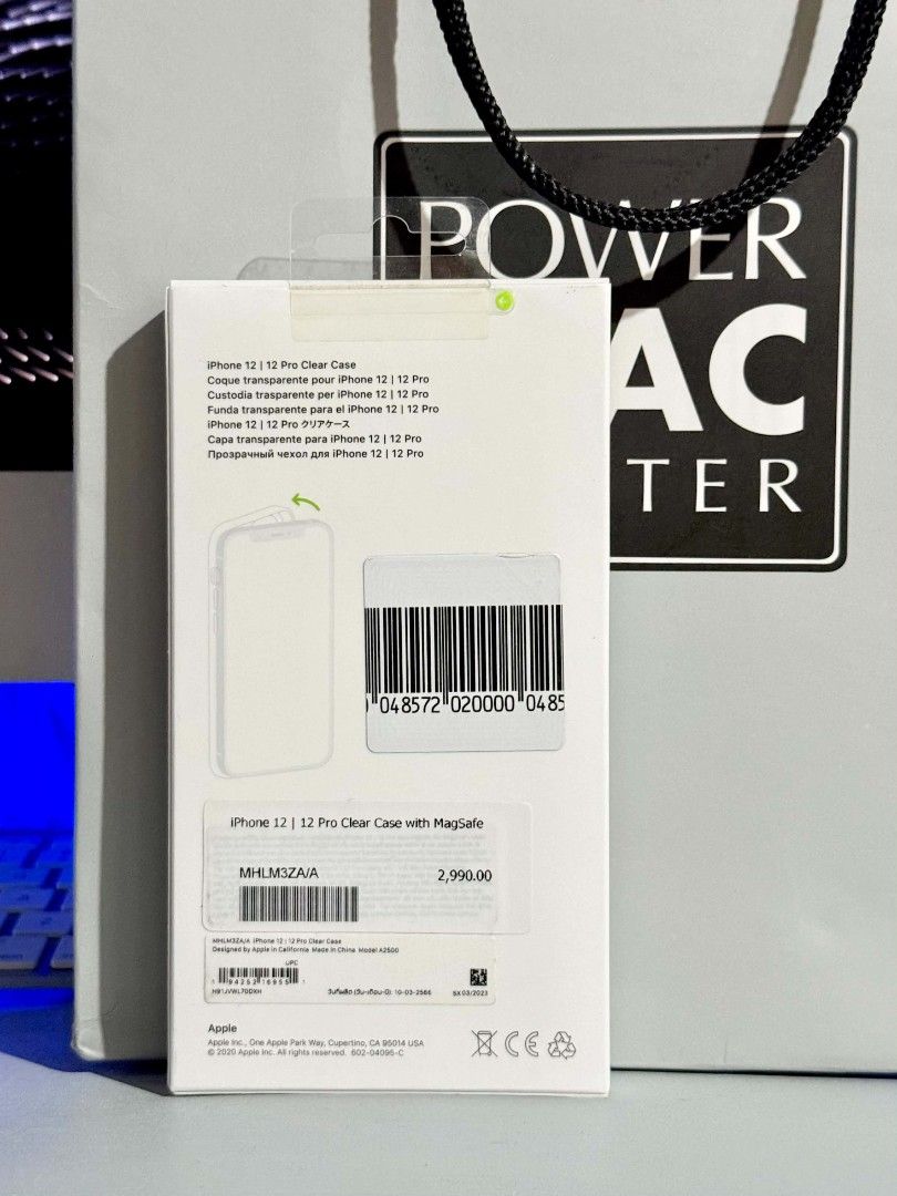iPhone 12 & 12 Pro Case Original (Category: Cases & Sleeves) located in Antipolo. Submitted by mark_villalva007 (Listing ID 1462132831, Image 2). Description: Apple iPhone 12 | iPhone 12 Pro Clear Case - 100% Original Apple Brand with Tag Price - Brand New Leather Sleeve - Compatible with iPhone 12 & iPhone 12 Pro - 1000 PHP Nalang po yan mga boss. - Antipolo po location ko. Pwedeng Meetup, Lalamove, LBC, J&T Pag nasa malayo. - Pm lang po kayo. t