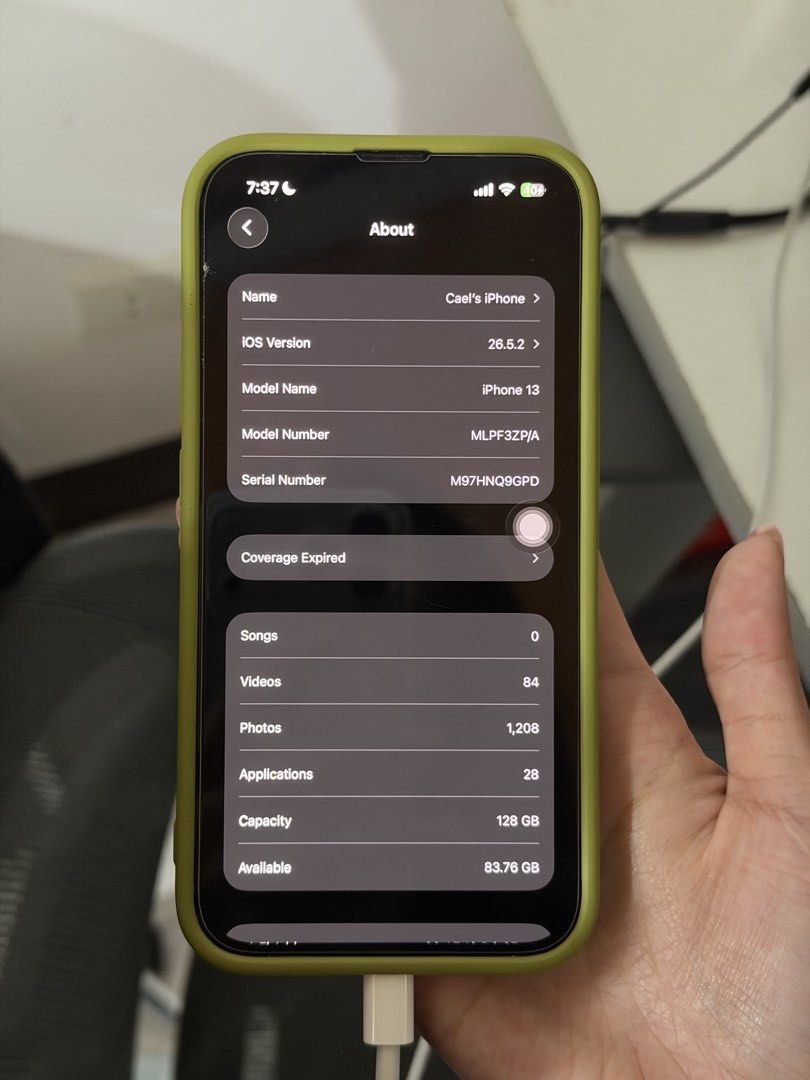 iPhone 13 128gb (Category: iPhone 13 Series) located in Baguio. Submitted by cielodr (Listing ID 1462125392, Image 3). Description: FOR SALE: iPhone 13 128GB — ₱20,000 slightly negotiable • Battery Health: 99% 🔋 • Openline • With original box + 4 phone cases • Never repaired / no issues • No dents • Minor paint chipping around the camera lenses (see photos) • Bought August 2025 for ₱26,390 📍 Baguio 💰 ₱20,000 slightly negotiable.