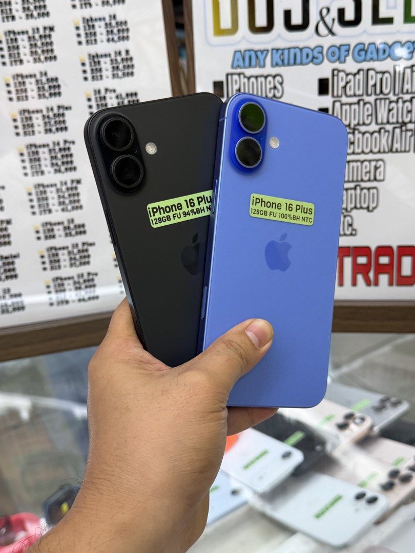 iPhone 16 Plus 128GB 94-100%BH Openline 99%smooth No issues (Category: iPhone 16 Series) located in San Juan City. Submitted by saabangadgetshop (Listing ID 1462114258, Image 3). Description: Onhand | Pre-owned iPhone 16 Plus 128GB OPENLINE NTC APPROVED Battery Health 94-100% NO HIDDEN ISSUES NO HISTORY OF REPAIR 99%Smooth TEST TO SAWA RESET ALL YOU WANT TEST ALL YOU WANT NOT REFURBISHED AUTHENTIC PHONE ALL WORKING (FREE 3UTOOLS) iPhones iPads on