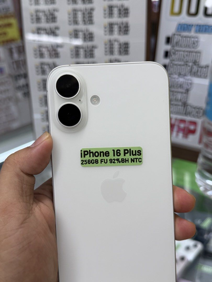 iPhone 16 Plus 256GB 92%BH Openline NTC Approved 99%smooth No issues (Category: iPhone 16 Series) located in San Juan City. Submitted by saabangadgetshop (Listing ID 1462115225, Image 2). Description: Onhand | Pre-owned iPhone 16 Plus 256GB OPENLINE NTC APPROVED Battery Health 92% NO HIDDEN ISSUES NO HISTORY OF REPAIR 99%Smooth TEST TO SAWA RESET ALL YOU WANT TEST ALL YOU WANT NOT REFURBISHED AUTHENTIC PHONE ALL WORKING (FREE 3UTOOLS) iPhones iPa