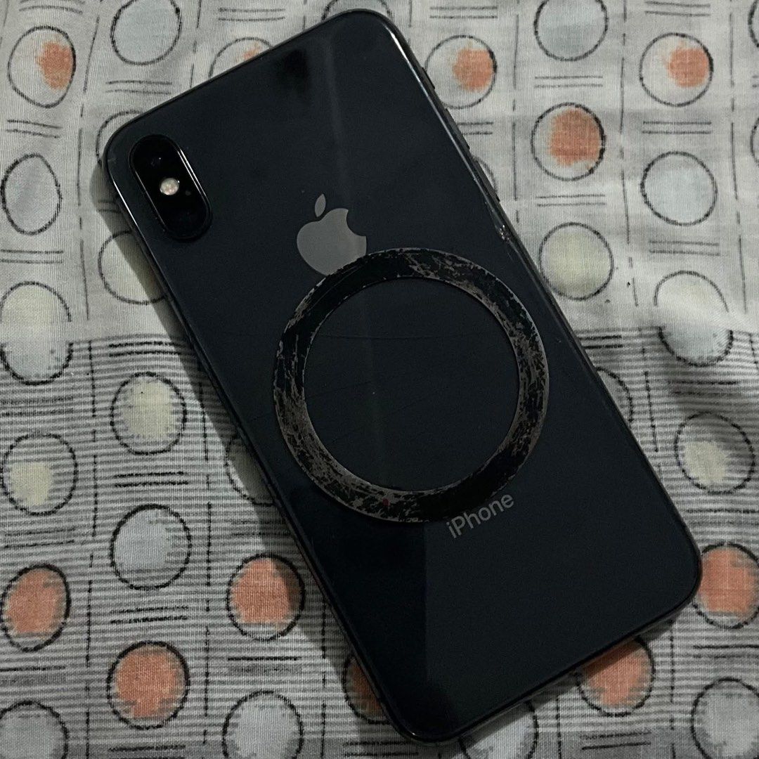 Iphone X (NEGOTIABLE) (Category: iPhone X Series) located in Mabalacat. Submitted by commando07 (Listing ID 1462192761, Image 2). Description: -64gb - all original parts - smooth - all cameras working -ANY SIM WORKING inclusions - cases - box issue: - no face id - lcd replaced .