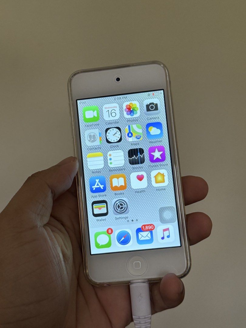 iPod Touch 6th Generation (16 GB) (Category: Other Gadgets) located in Paranaque City. Submitted by anthonyjpags (Listing ID 1462094486, Image 1). Description: Selling my iPod Touch 6th Gen. (16 GB) READ DESC. - Includes cable ONLY (no power brick) - Currently jailbroken (via Amethyst, Sileo - semi untethered jb). Can reinstall clean software w/o jailbreak - Current firmware is iOS 12.5.8 - Tempered glass installed, no significant physical issues