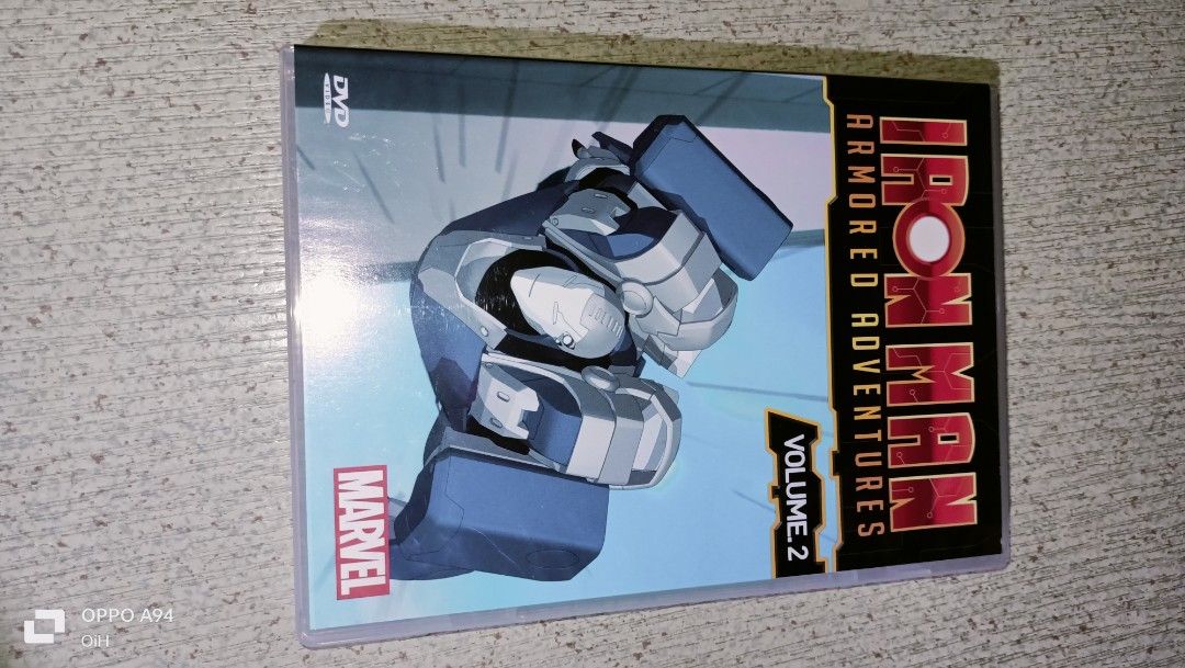 Iron man (Category: CDs & DVDs) located in Quezon City. Submitted by Bernz (Listing ID 1462184181, Image 3). Description: 10-volume DVD collection of the animated series Marvel Iron Man Armored Adventure DetailsVolumes: Volumes 1 through 10 are lined up in sequential order.Show Theme: The 3D-animated series follows a teenage Tony Stark building his high-tech armor and fighting villains.Format: Standard DVD cases featuring distinct spine artwork a