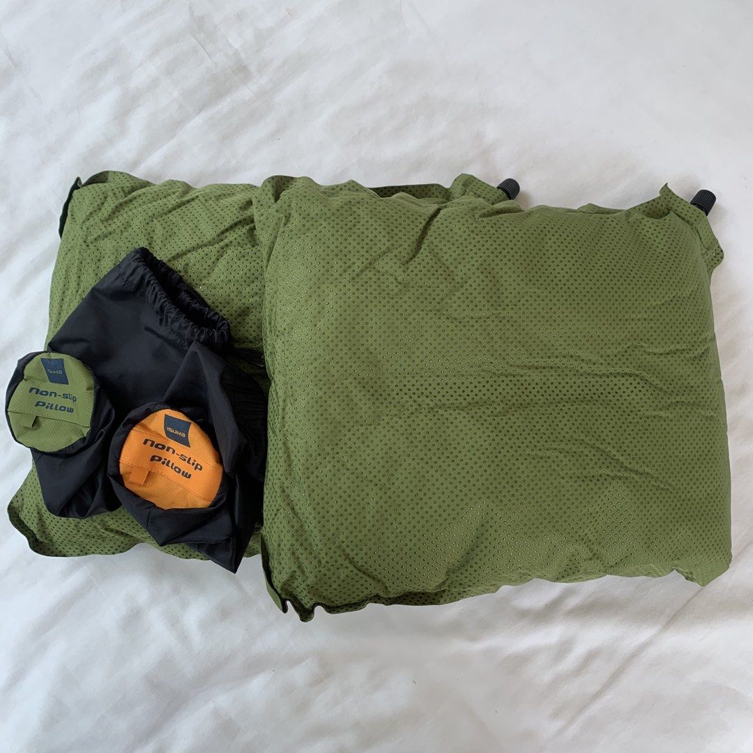 Isuka Non-Slip Pillow (Category: Hiking & Camping) located in Mendez-Nunez. Submitted by anikkoyan (Listing ID 1462099555, Image 3). Description: Isuka Non-Slip Pillow Length: 11.5 Width: 16 - May butas, dikitan at tapalan mo nalang 599 + sf.