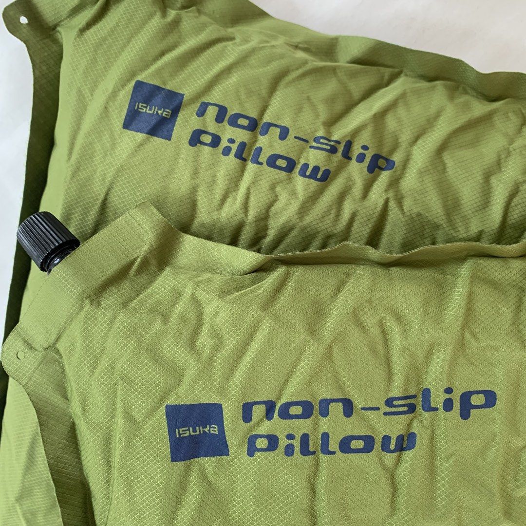Isuka Non-Slip Pillow (Category: Hiking & Camping) located in Mendez-Nunez. Submitted by anikkoyan (Listing ID 1462099555, Image 2). Description: Isuka Non-Slip Pillow Length: 11.5 Width: 16 - May butas, dikitan at tapalan mo nalang 599 + sf.