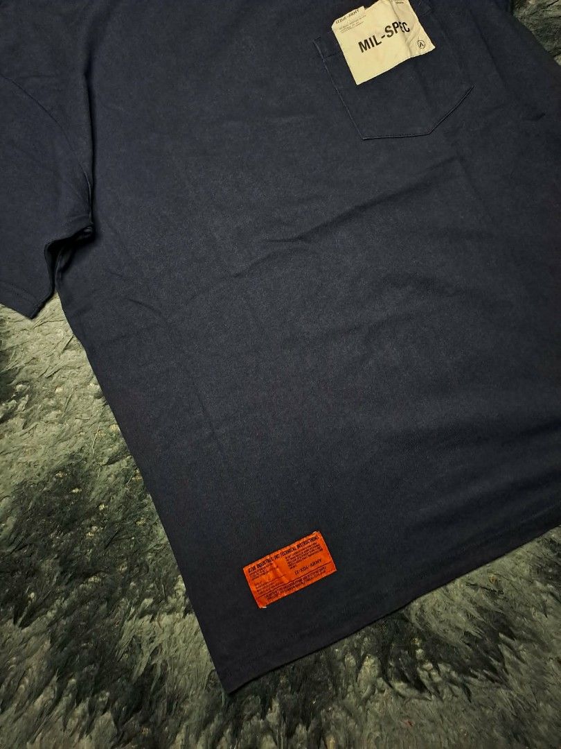 IZZUE ARMY (Category: Tshirts & Polo Shirts ) located in Manila. Submitted by yaseen__73 (Listing ID 1462144151, Image 3). Description: Izzue "IZ-X04-ARMY" Military Spec Pocket T-Shirt in a navy blue colorway Medium on Tag Dimensions : See Photo Color Rate : 9.5/10 Issue : Bleach Stain (See Photo) Condition : 4.7/5 MOP : G C A S H B A N K T R A N S F E R Courier : J&T 🚛 Lalamove 🛵 Seller's Location : 📍Brgy. Pansol, Q.C.