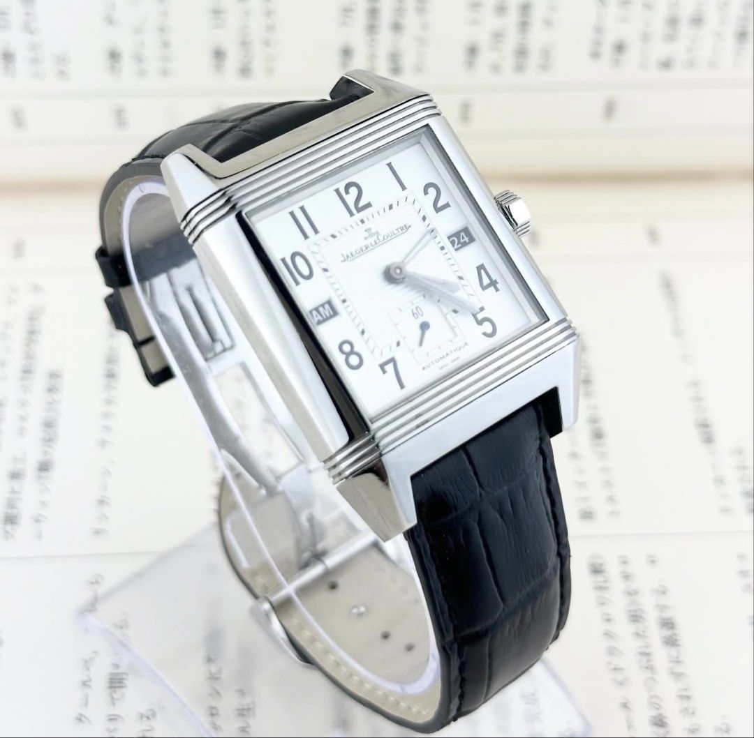 Jaeger-LeCoultre Reverso Squadra Hometime (Category: Luxury Watches) located in Manila. Submitted by lugs.to.lugs (Listing ID 1462196464, Image 2). Description: Available for Sale Jaeger LeCoultre Reverso Squadra Hometime - Ref. 230.8.77 - 35 x 50.5mm Steel Swivel Case - Sapphire Crystal - Automatic Machine - See through back case - Original JLC Croc Leather, Original JLC Deployant Buckle - 2 Unbranded Extra Straps Included - Unit, Card and AM JL