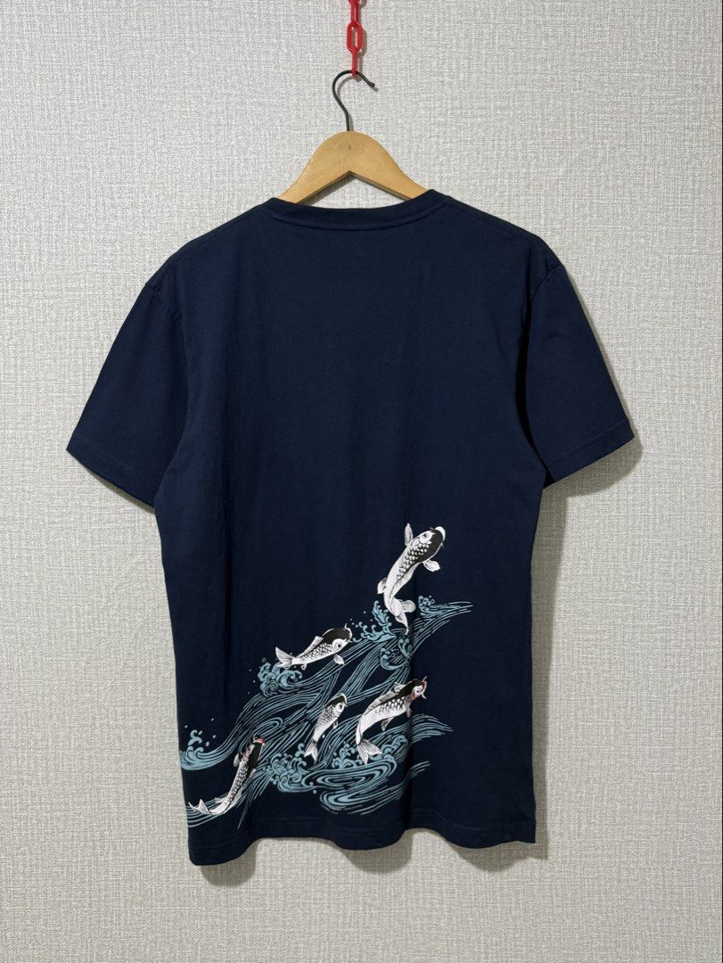 ✅Japan Koi Shirt (Category: Tshirts & Polo Shirts ) located in Dumaguete. Submitted by good_stuff_dgte (Listing ID 1462144695, Image 3). Description: ✅Japan Koi Shirt -₱650 -Size m-l (20x28) -Color rate 10/10 -No issue (asnew condition).