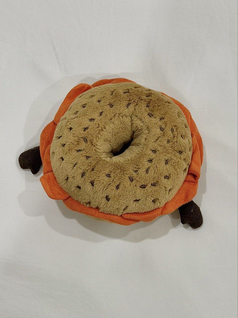 Jellycat Amuseable Bagel Plush (Category: Plushies & Soft Toys) located in Manila. Submitted by morningkofi (Listing ID 1462148111, Image 2). Description: - rfs downsizing my collection! - good as new! tag is removed but the jellycat was only on display on a covered shelf :) - bought in japan .