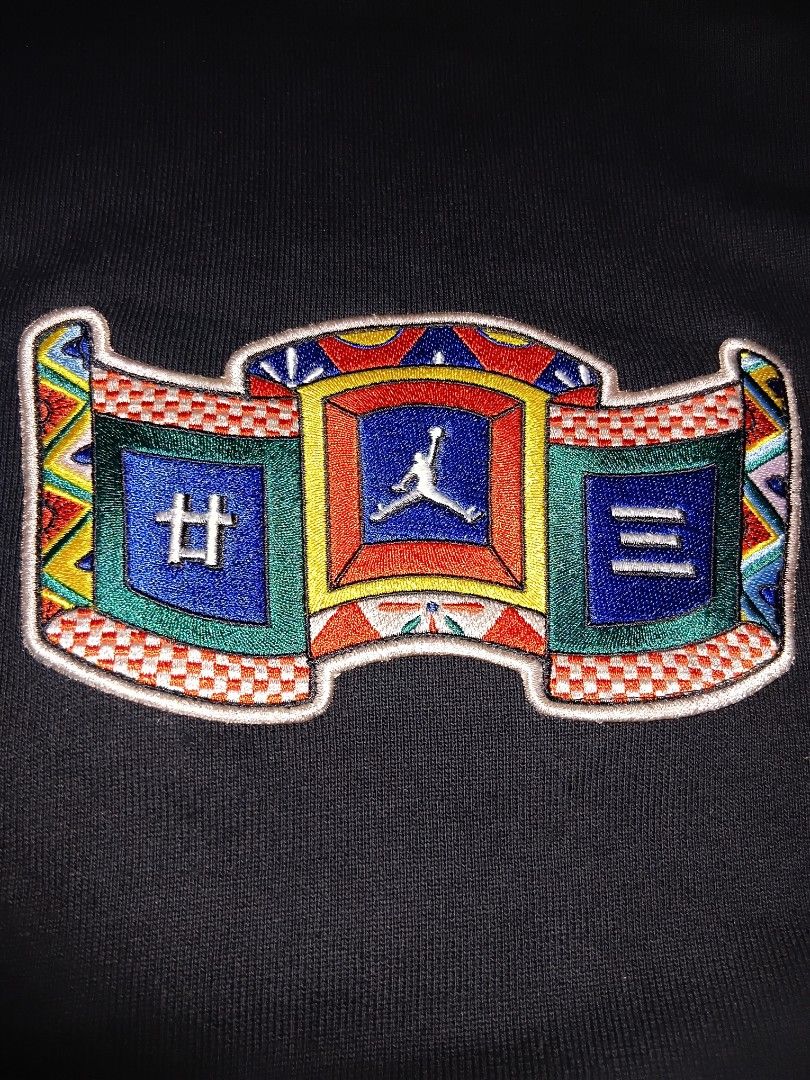 Jordan (Category: Coats, Jackets and Outerwear) located in Malasiqui. Submitted by v.hype (Listing ID 1462044082, Image 3). Description: Jordan embroidered size: xl on tag fit to meduim dimension: 20w 25L excellent condition no issue price : 1000 + shipping fee.