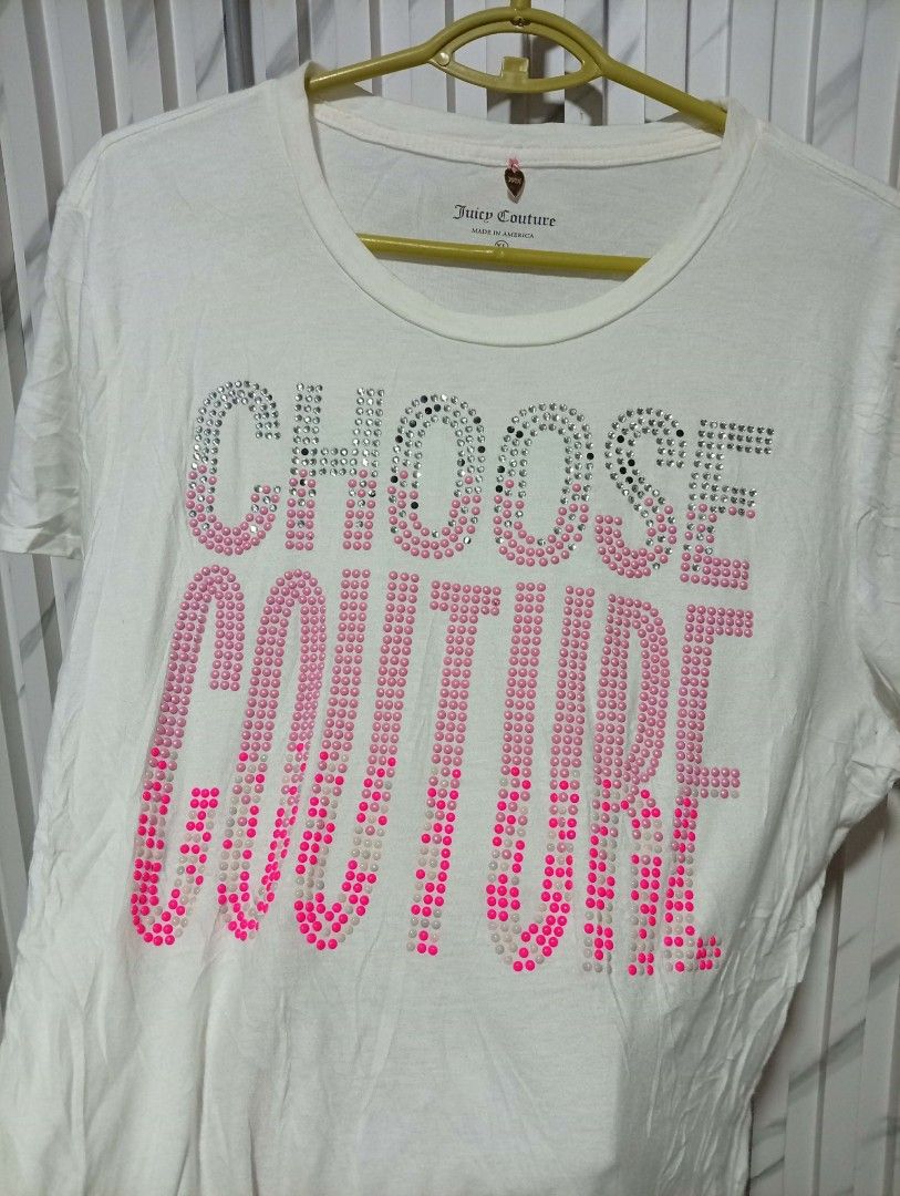 Juicy Couture tops womens ( Authentic ) (Category: Blouses) located in Barotac Nuevo. Submitted by john.pritz (Listing ID 1462112991, Image 2). Description: Juicy Couture tops womens ( Authentic ) like new condi no issue XL on tag width 16 length 27.