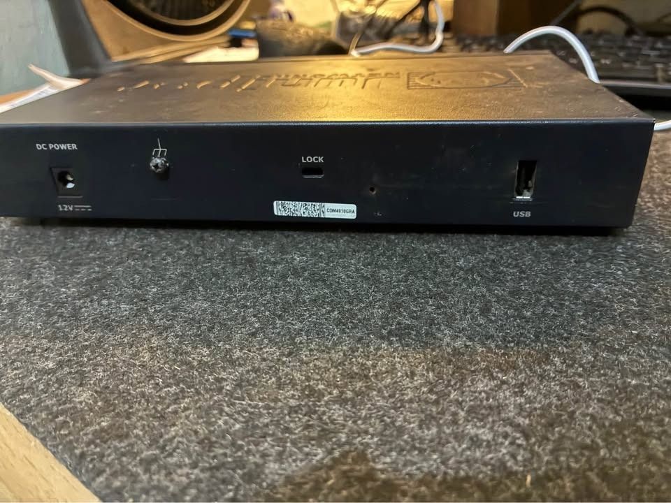 Juniper SSG 5 Network Security Gateway (Category: Networking) located in Caloocan City. Submitted by youngdeer_3193f0 (Listing ID 1462172972, Image 2). Description: - Juniper Networks SSG 5 Security Gateway - Tested and confirmed working - Features 8 Ethernet ports - Includes 1 console port and 1 AUX port - Supports DC power input - Equipped with a USB port - Manufactured in 2012.