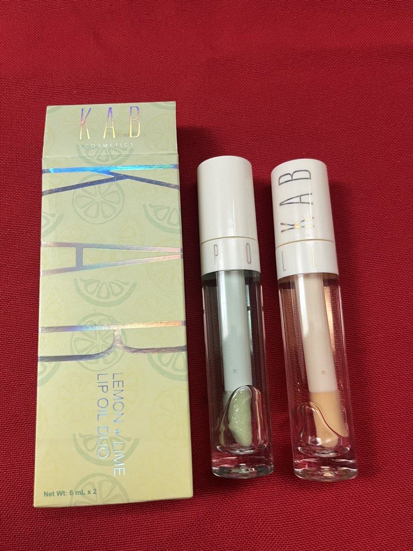 KAB LEMON+LIME & LIP OIL DUO (Category: Makeup) located in Manila. Submitted by luxeclassyshop (Listing ID 1462083844, Image 2). Description: KAB LEMON+LIME & LIP OIL DUO SHADE LEMON LIME SET 6mlx2.