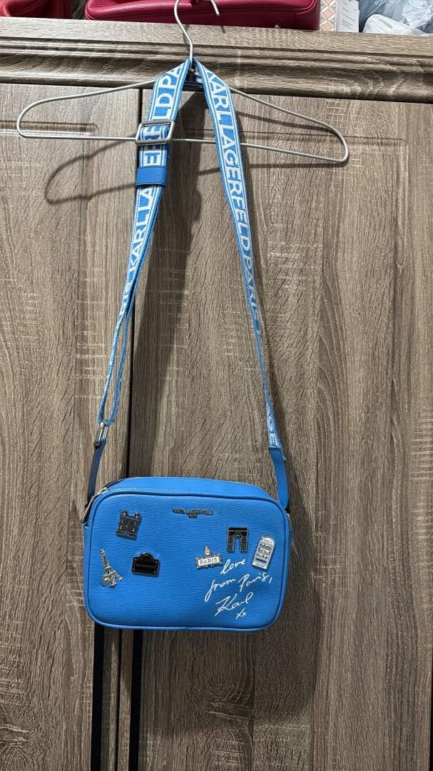 Karl Lagerfeld (Category: Camera Bags & Carriers) located in Pasig City. Submitted by livedog.7bb6e5 (Listing ID 1462082993, Image 1). Description: Dark Blue Limited Edition color .