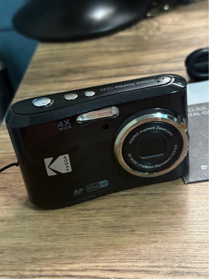 Kodak Pixpro FZ45 (Category: Cameras) located in Manila. Submitted by khyscloset (Listing ID 1462088763, Image 2). Description: - Personally bought in Japan - Black - screen protector, USB connector, SD card included - 16 Megapixels - 4x Optical Zoom - Original box included RFS: will upgrade to SX740 - with humidity-related marks because of storage.
