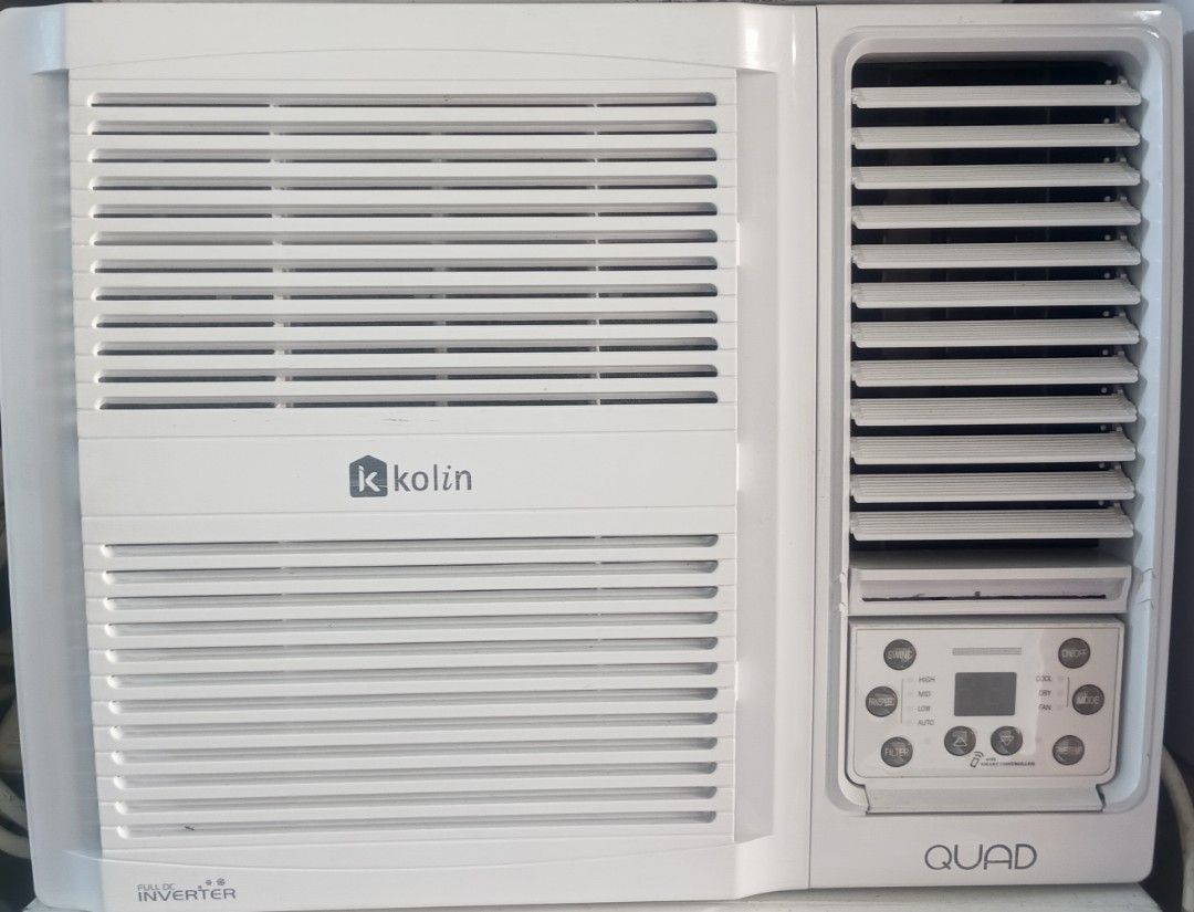 Koln Quad Inverter Window Type Aircon (Category: Air Conditioning and Heating) located in Manila. Submitted by carlsilva (Listing ID 1462051843, Image 1). Description: - Koln Quad Inverter window type aircon - Full DC inverter technology for energy efficiency - Powerful cooling for your room - Easy-to-use digital control panel.