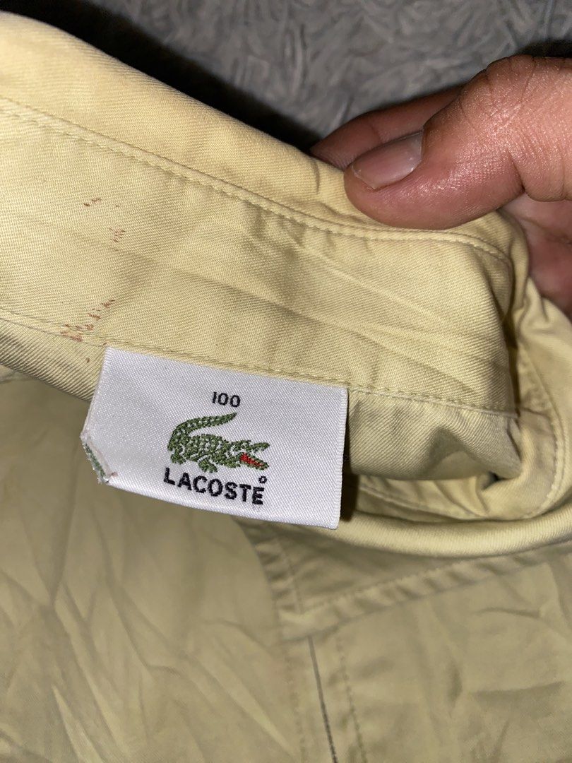 LACOSTE (Category: Luxury Apparel) located in Lantawan. Submitted by alfhadzrie23687 (Listing ID 1462150757, Image 3). Description: VINTAGE LACOSTE SIZE XL 25/26 DIMES .