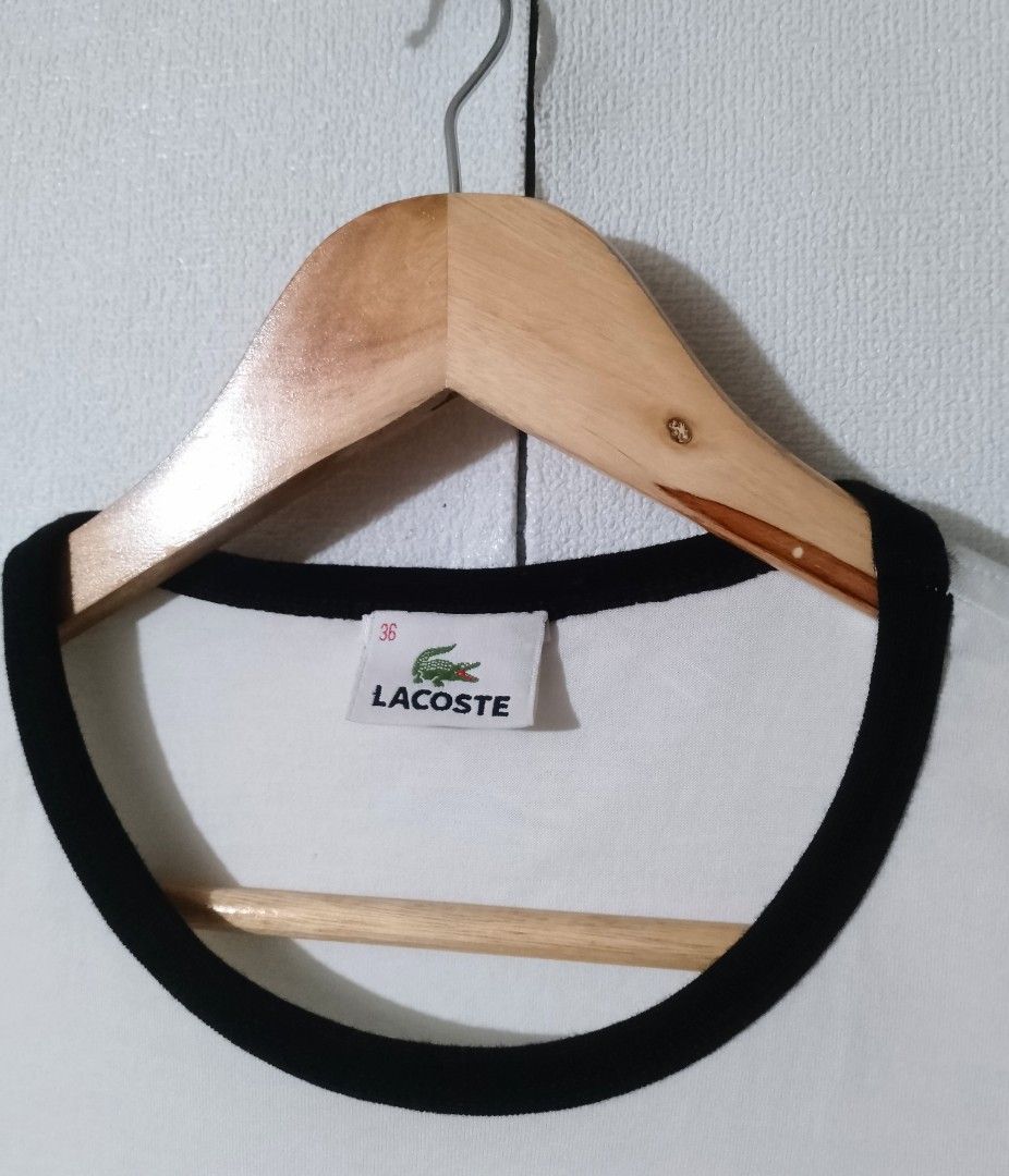 Lacoste (for her) (Category: Tshirts & Polo Shirts ) located in Iligan City. Submitted by jh_pr0 (Listing ID 1462147632, Image 2). Description: Lācōstè (for her) Like new Size: 36 (17x24) Color rate: 9.8/10 No issue Mine: 1k+sf.