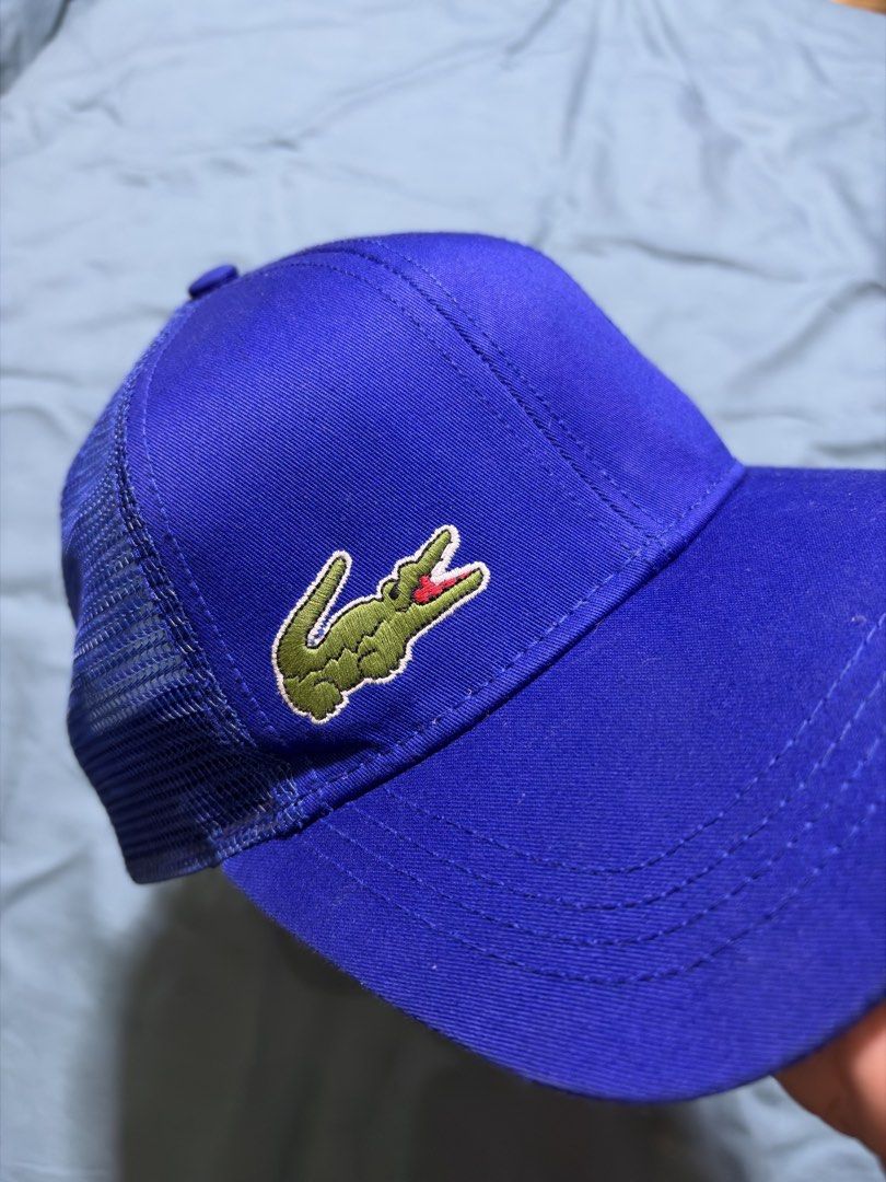 Lacoste sport net cap (Category: Caps & Hats) located in Bayambang. Submitted by frugal_vouge (Listing ID 1462183585, Image 3). Description: Need wash.