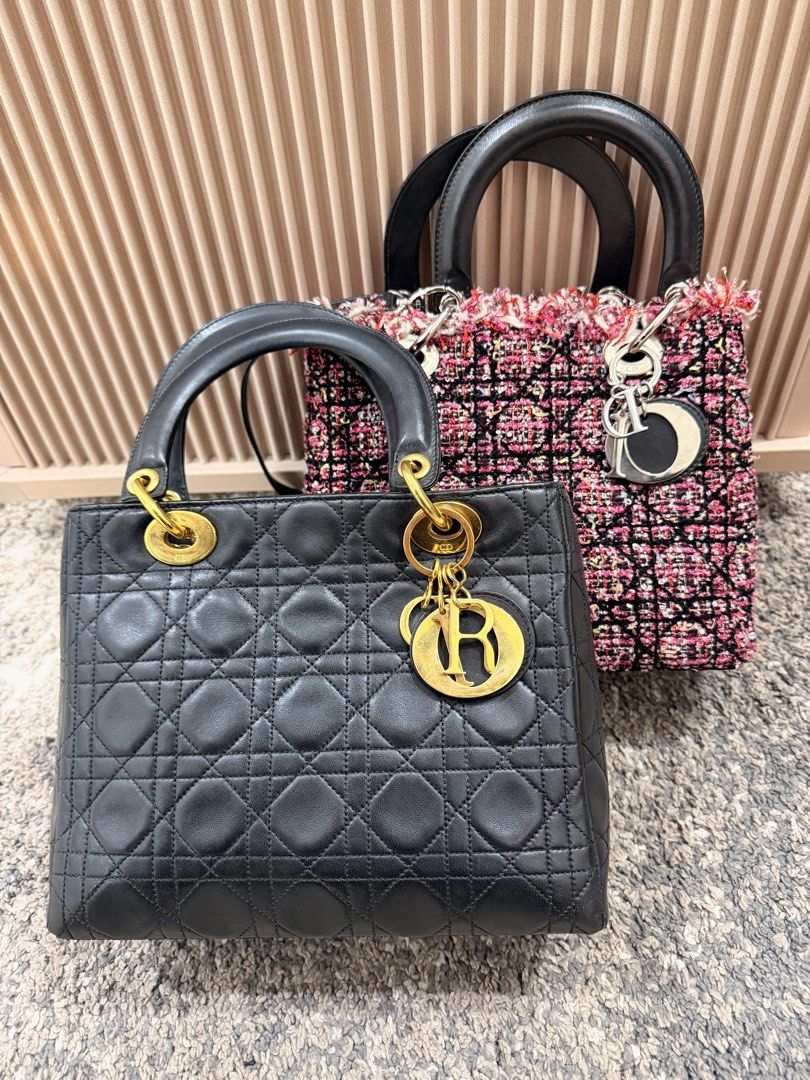 Lady Dior (Category: Luxury Bags & Wallets) located in Davao. Submitted by lux_find15 (Listing ID 1462125499, Image 1). Description: Bundle sale 165k only Vtg lady dior black no strap .