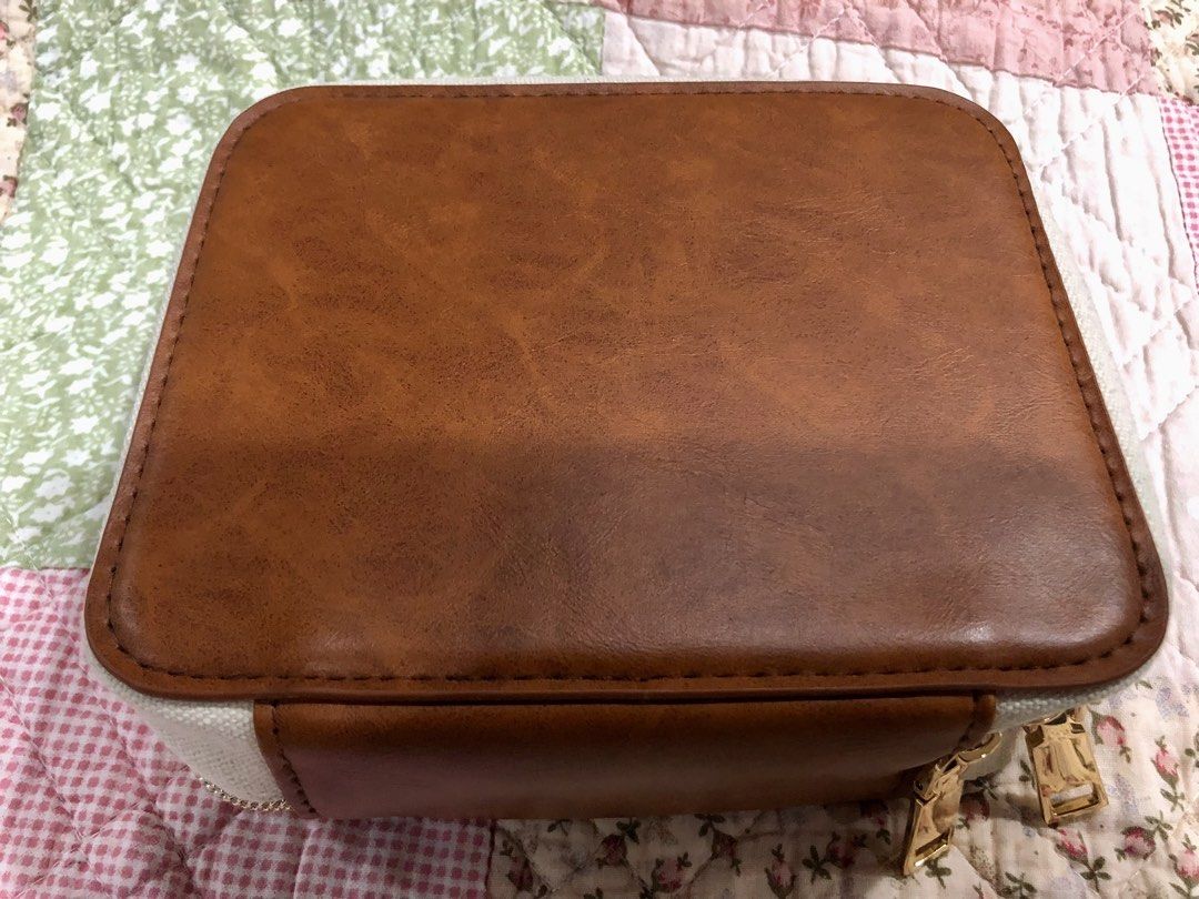 Lanvin Cosmetic Pouch (Category: Accessory Holder, Box & Organizers) located in Quezon City. Submitted by sheisdecluttering_now (Listing ID 1462075273, Image 2). Description: from Turkish Airlines combination of leather and canvass .