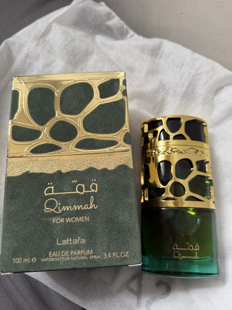 Lattafa Qimmah for Women (Category: Fragrance & Deodorants) located in Manila. Submitted by blueberry101 (Listing ID 1462075668, Image 1). Description: ✨ FOR SALE ✨ Lattafa Qimmah for Women 100ml 💗 100ml EDP ✨ Authentic 💰 ₱2,000 RFS: Not my scent 🤍 DM if interested!.