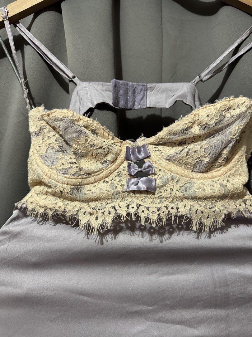 Lavander Lace Night Dress (Category: Dresses) located in Manila. Submitted by relouve (Listing ID 1462141647, Image 2). Description: Size: Small-medium Night gown dress Pre-loved, no issue Loc: Naic, Cavite Ship thru: J&T or lalamove Pay first basis.