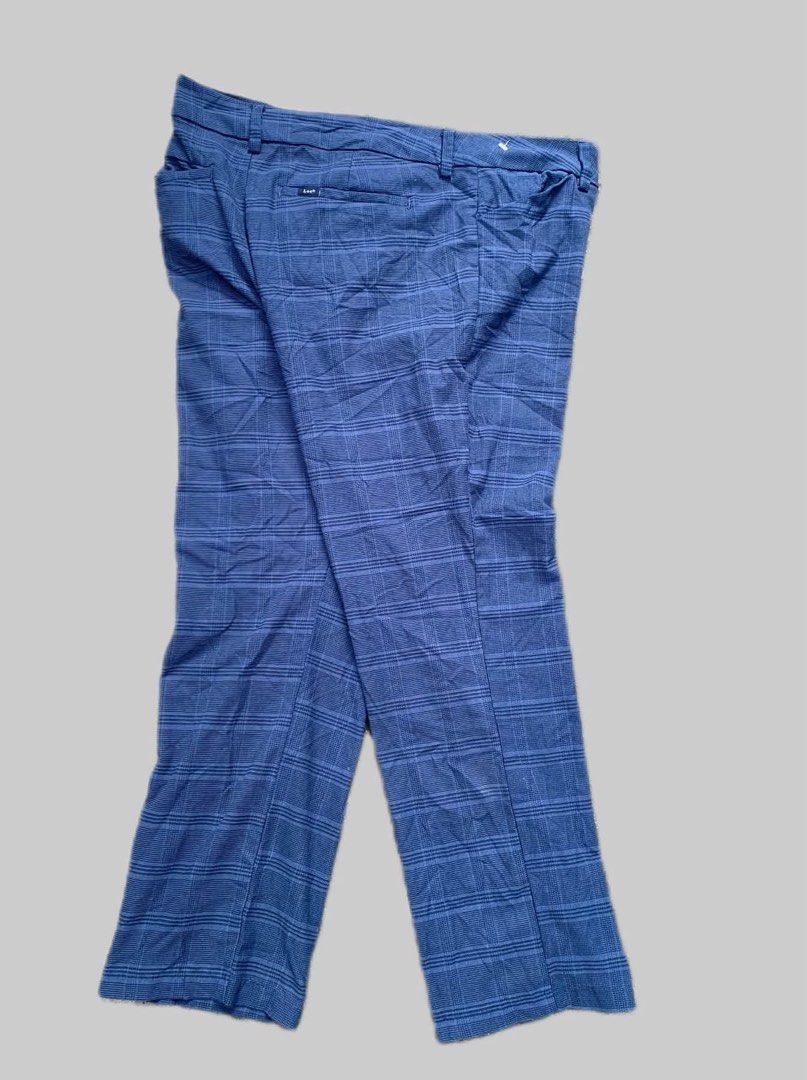 lee plain blue trousers (Category: Trousers) located in Manila. Submitted by katric1231695 (Listing ID 1462046169, Image 2). Description: Lee blue plaid trousers Excellent condition Size 36 Length 36 For men Dm lang cavite location Thank you🙌🏻 580 Shipped .