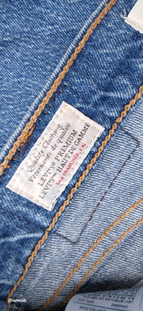 Levi's High Slim Straight (Category: Jeans) located in Baguio. Submitted by minimotors164 (Listing ID 1462197526, Image 3). Description: Levi’s 70s High Slim Straight Leather Patch W24 L31 on tag (Check photos for size reference) 99% Cotton 1% Elastane Made in China Excellent used condition .