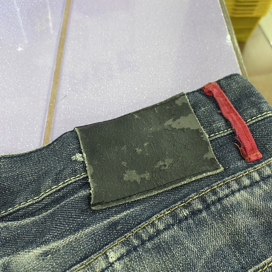 Levi's Blue Distressed Denim Pants with Red Tab (Category: Jeans) located in Imus. Submitted by kingbhatsdrygoods (Listing ID 1462101625, Image 3). Description: KingBhats HUB Please read below before inquiring or making a purchase. ✨ 👕 ITEM DETAILS (Inches): • Waist: 15.5 • Length: 42 • Flaws/Issues: brittle leather and pocket pin hole 📌 ORDER & PAYMENT RULE: • First to pay, first served. No reservations. • Payment must be fully processed and v