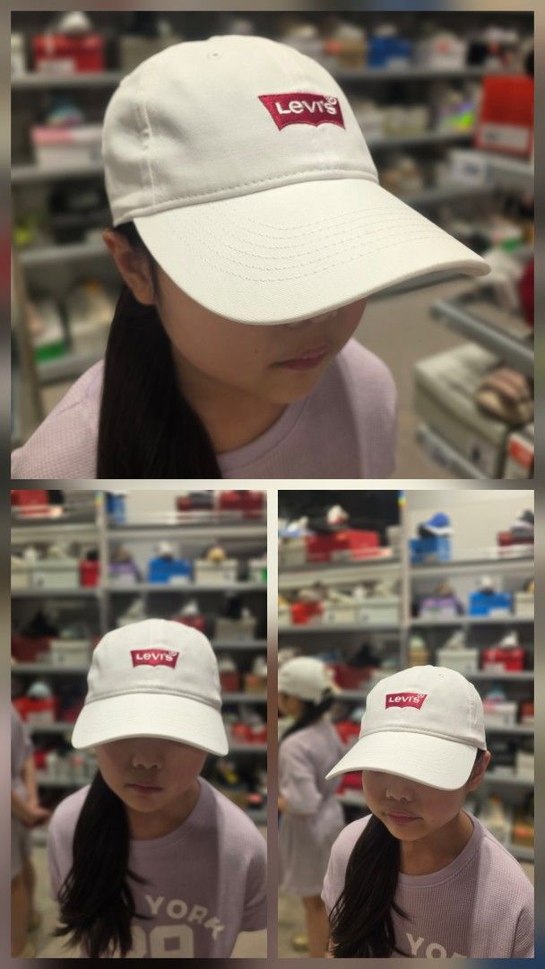 Levi's White Cap (Category: Babies & Kids Fashion) located in Rodriguez. Submitted by pasabuymokaykwe_dubai (Listing ID 1462069371, Image 1). Description: ✅️Brand New ✅️From Dubai ✅️Original - Classic white Levi's cap - Iconic red Levi's logo embroidered on front - Simple and stylish design - Perfect for everyday wear - Adjustable strap for a comfortable fit - Clean and well-maintained condition - With Tag.