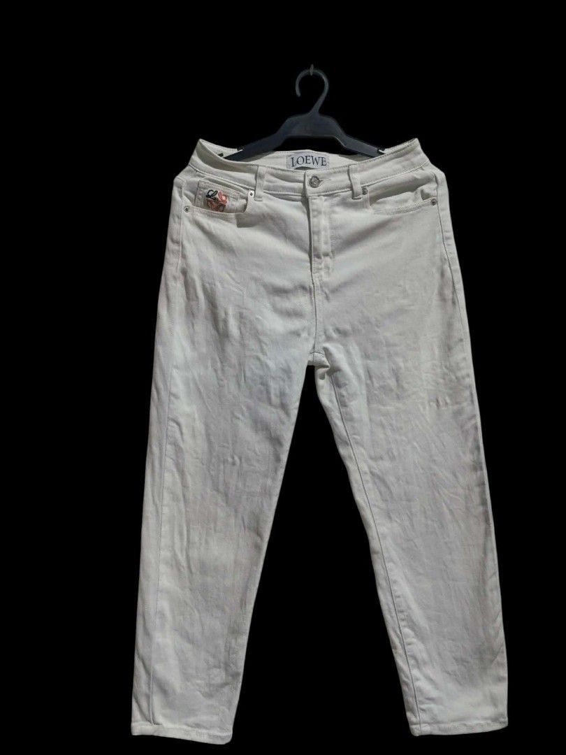 Loewe soft denim pants (Category: Jeans) located in Vinzons. Submitted by kspabico07187 (Listing ID 1462187600, Image 1). Description: Excellent condition No stain Waist-27 W-34.5 Un leather patch s likod may konteng punit.