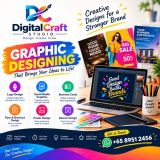 Logo Designing, Flyer Designing, Name card designing, Brochure designing, Signage自訂分類第二件商品