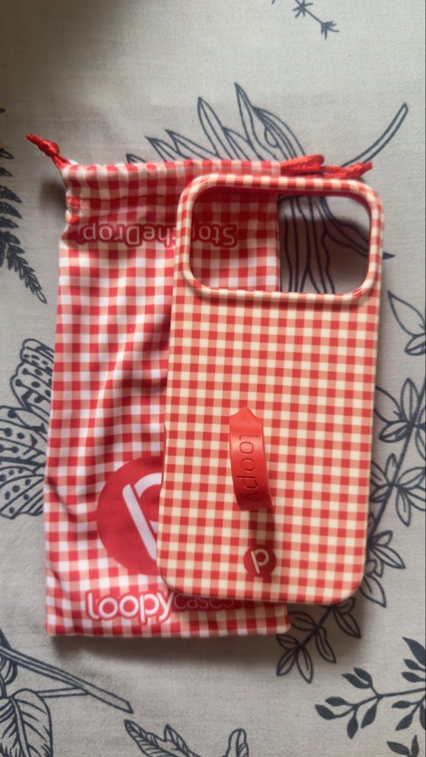 Loopy Red Gingham 17 pro max case (Category: Cases & Sleeves) located in Makati City. Submitted by ilinjoys (Listing ID 1462070614, Image 1). Description: .