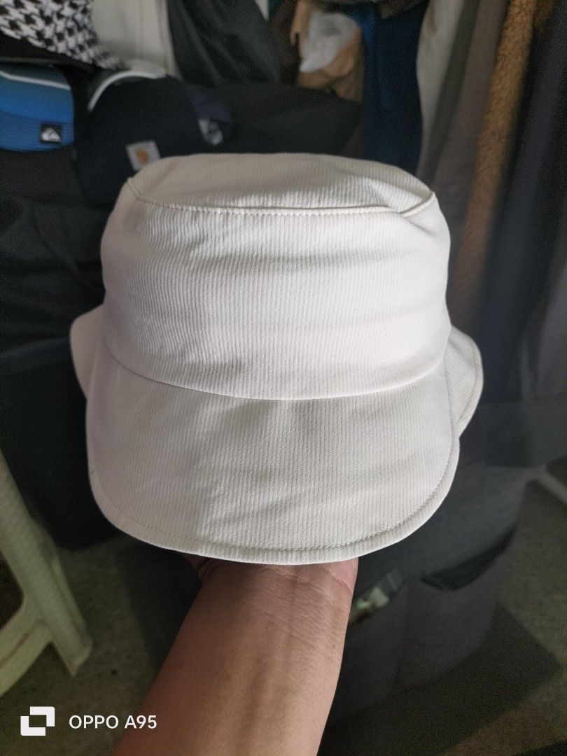 Lululemon Bucket Hat White XS/S (Category: Hats & Beanies) located in Baler. Submitted by jaydeebaltazar (Listing ID 1462162993, Image 1). Description: - White Lululemon bucket hat - Size: XS/S - Material: Nylon & Elastane blend - Features: Adjustable drawstring with toggle - Condition: Clean and well-maintained - Perfect for: Sunny days, casual wear.