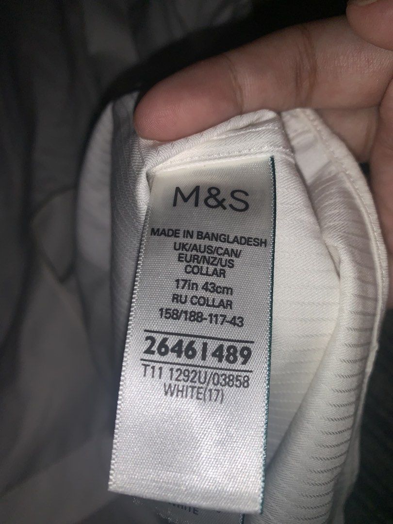marks & spencer longsleeve polo bought (Category: Formal Shirts) located in Manila. Submitted by slayandchic (Listing ID 1462200266, Image 3). Description: used twice needs wash (na-stock sa balikbayan box) original.