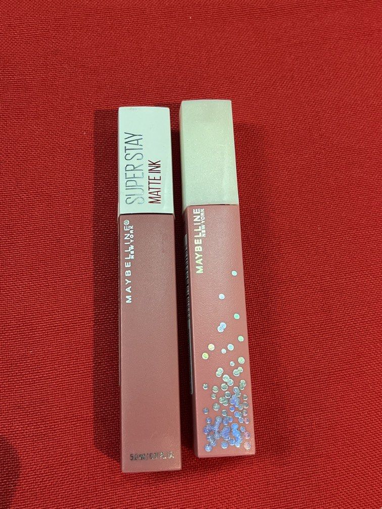 MAYBELLINE SUPER STAY MATTE INK PER PIECE (Category: Makeup) located in Manila. Submitted by luxeclassyshop (Listing ID 1462124996, Image 1). Description: Per piece Superstay matte Shade ink-395birthday bestie 155 SAVANT Fullsize No box Original .