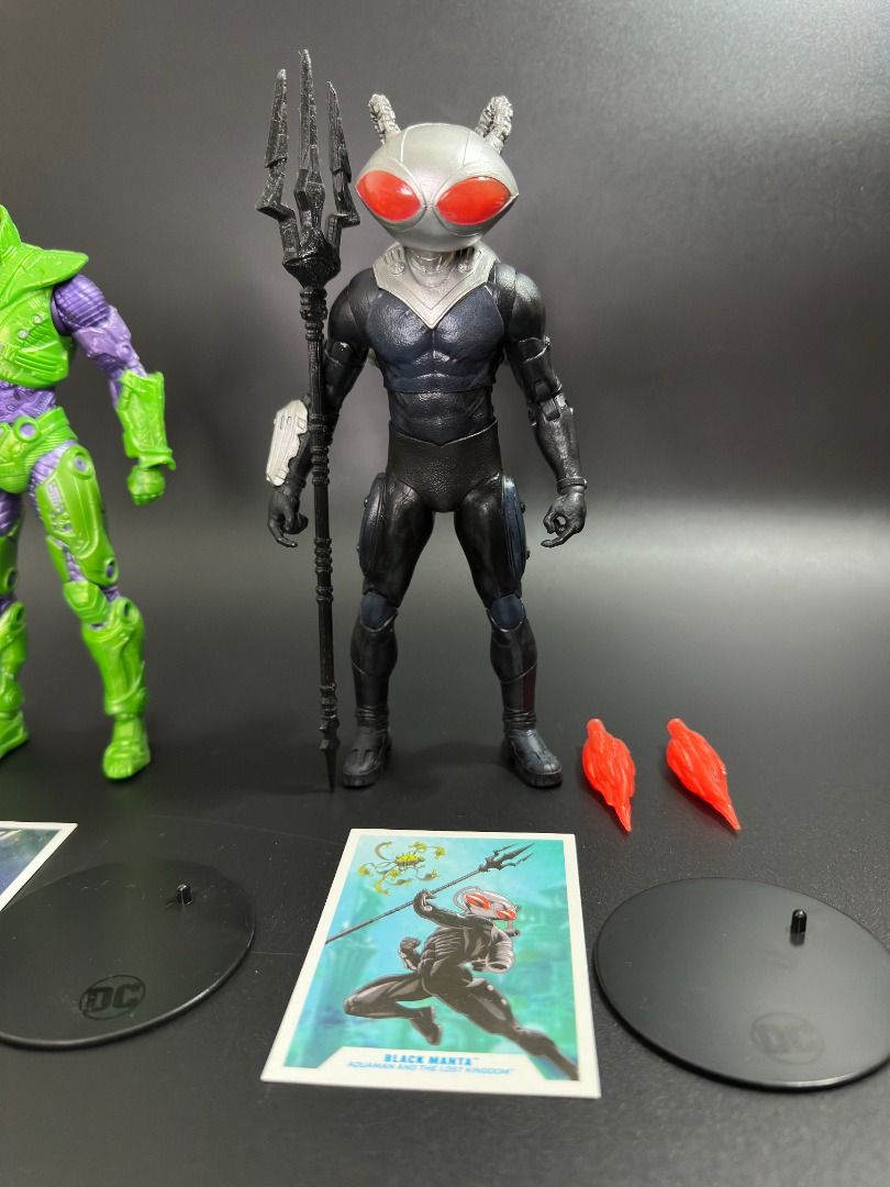 McFarlane DC Multiverse - Lex Luthor | Black Manta | Gorilla Grodd - With Freebies (Category: Figurines & Statues) located in Pasay City. Submitted by zoomgio (Listing ID 1462041000, Image 3). Description: **100% genuine/original/authentic product. No lowballers please. 1. Lex Luthor (DC Rebirth) -- Php 749 - Free McFarlane munition weapon - No box 2. Black Manta (Aquaman 2) -- Php 749 - Free 3D-printed trident - No box 3. Gorilla (Injustice 2) -