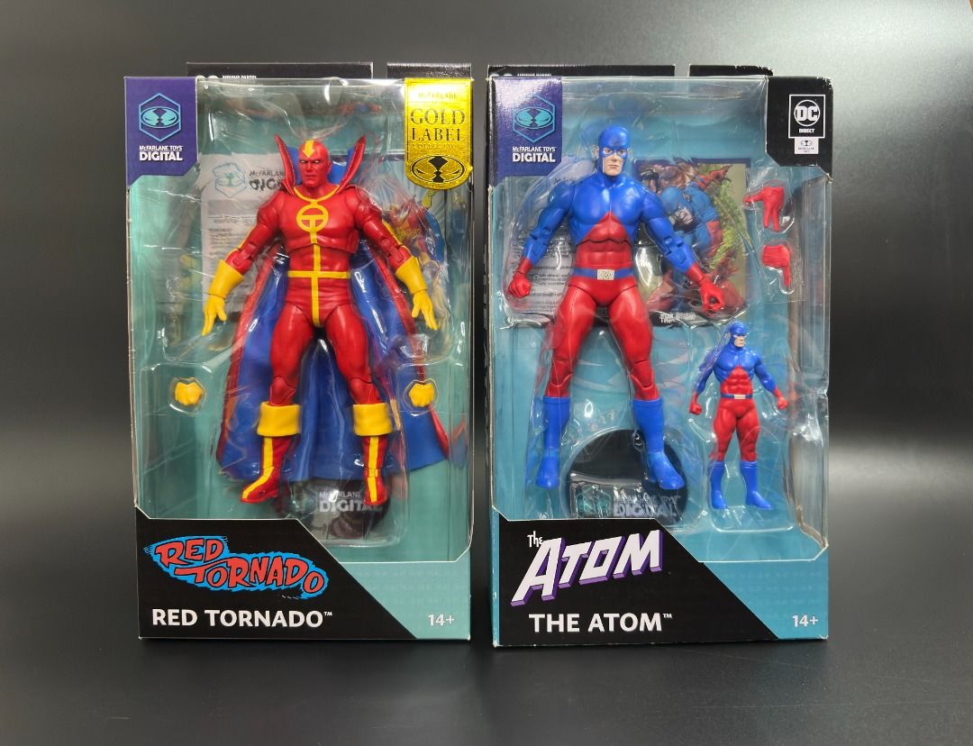 McFarlane DC Multiverse - Red Tornado (The Bronze Age) | The Atom (The Silver Age) (Category: Figurines & Statues) located in Pasay City. Submitted by zoomgio (Listing ID 1462053719, Image 1). Description: **100% genuine/original/authentic product. No lowballers please. 1. The Atom (The Silver Age) -- SOLD - BIB/good as new 2. Red Tornado (The Bronze Age) -- Php 999 - BIB/good as new Features: - Incredibly detailed 7” scale figure based on the DC