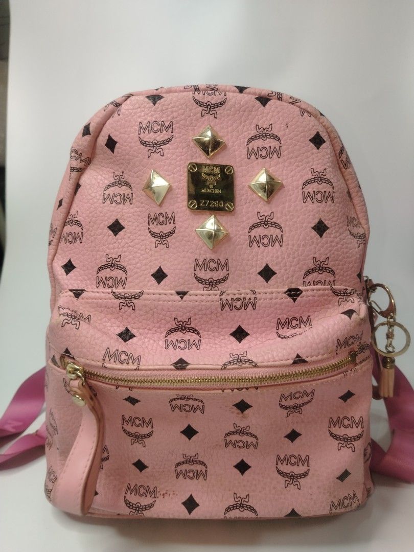 MCM munchen pink visetos backpack (Category: Backpacks) located in San Carlos. Submitted by fashiondesancarlos05 (Listing ID 1462089136, Image 1). Description: Needs cleaning Needs restoration.