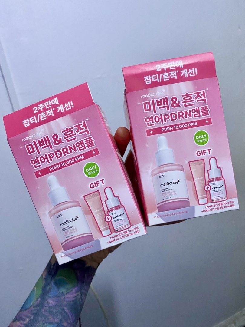 Medicube pdrn pink serum set (Category: Face Care) located in Manila. Submitted by bxpshop05 (Listing ID 1462084699, Image 1). Description: .