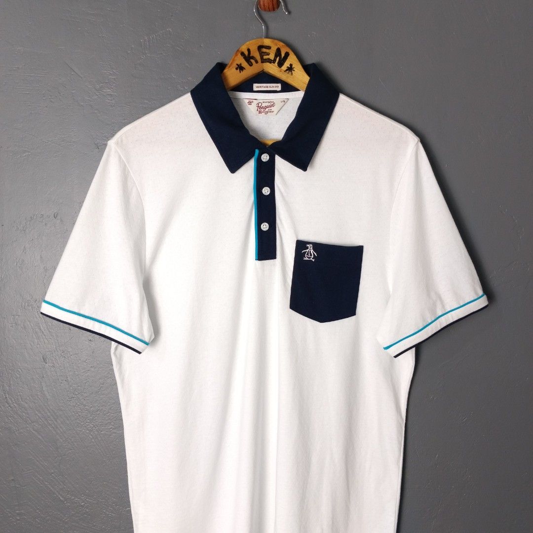 Men's - Penguin (Category: Tshirts & Polo Shirts ) located in Bacolod City. Submitted by drop.ph (Listing ID 1462121400, Image 1). Description: Penguin - Slim Fit Authentic *Size L - 20.5x28 *Excellent *No Flaws *Price: 1,400php *Add SF if outside Bacolod .
