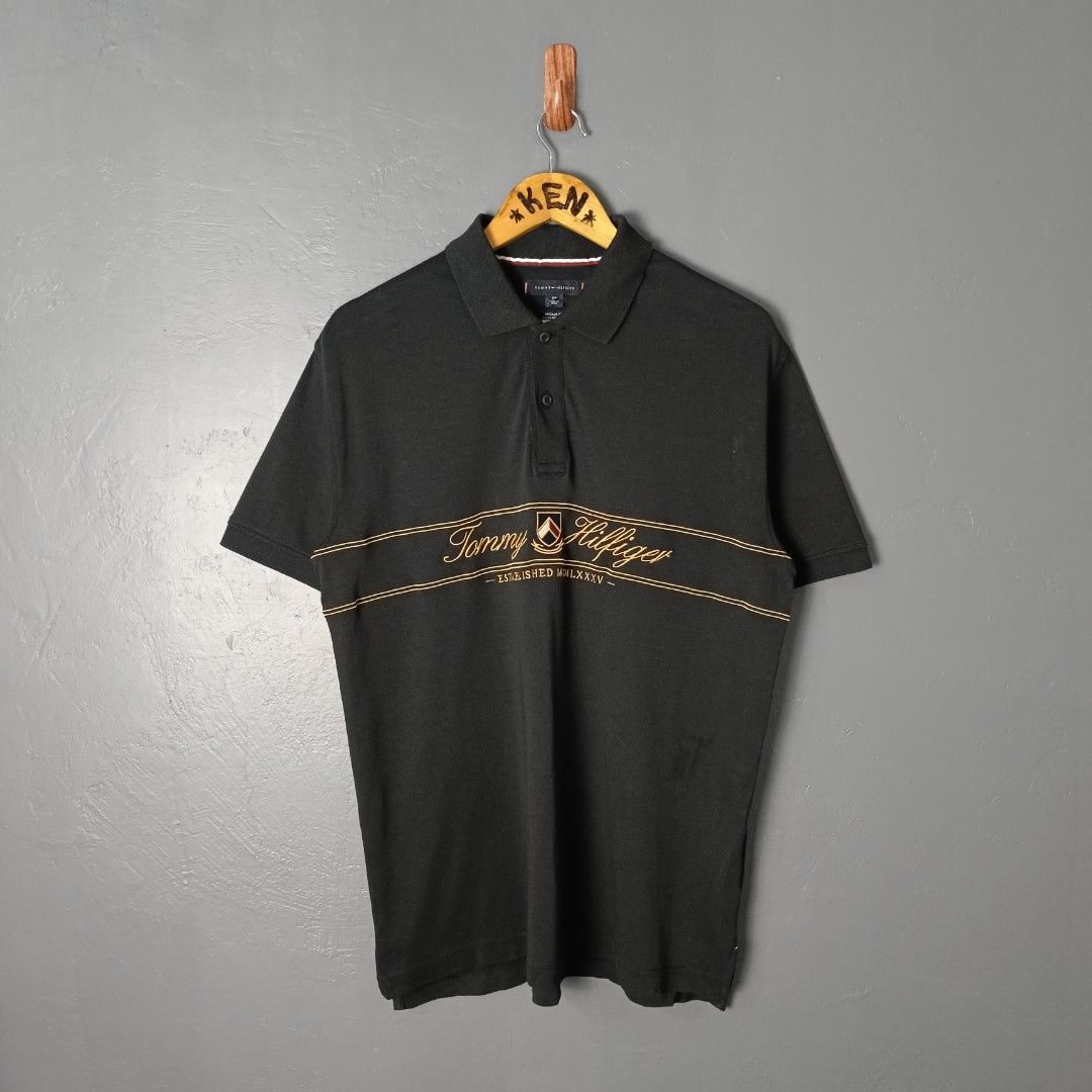 Men's - Tommy Hilfiger (Category: Tshirts & Polo Shirts ) located in Bacolod City. Submitted by drop.ph (Listing ID 1462132897, Image 2). Description: Tommy Hilfiger - Embroidered Authentic *Size S fits M - 20x28, 29 Back *Excellent cloth *Minor oil Stain *Price: 1,000php *Add SF if outside Bacolod City .