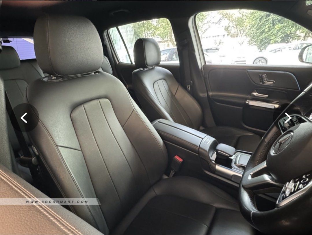 Mercedes-Benz GLB-Class GLB180 Progressive 7-Seater (A) (Category: Used Cars) located in Singapore. Submitted by chris_siew (Listing ID 1462180155, Image 3). Description: Efficient and responsive inline 4 cylinder turbo engine producing 128bhp.18’inch sport rims, front wheel drive engine with 7 speed DCT transmission. Accessories Keyless entry and engine start/stop, electric memory seat, auto-tailgate, original infotainment with Android Auto and 