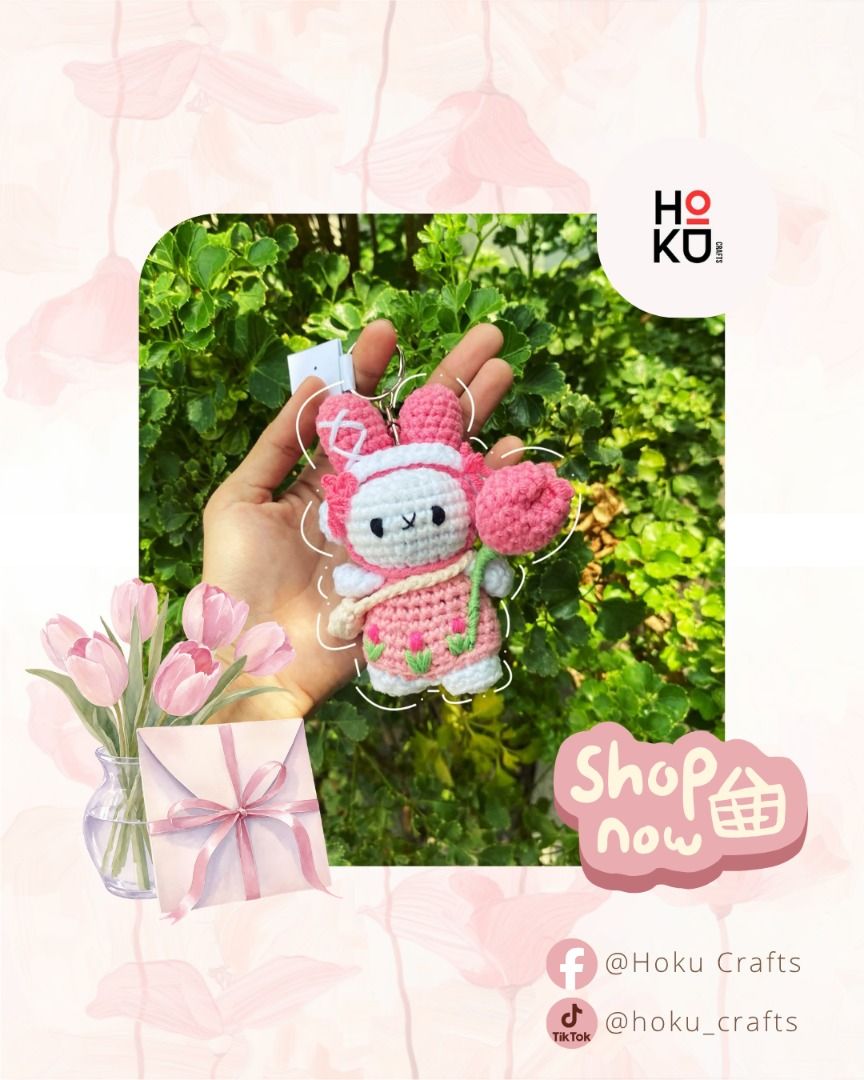 Miffy-Inspired Crochet Keychains (Customizable) (Category: Handmade Craft) located in Liloan. Submitted by hoku_crafts (Listing ID 1462084930, Image 2). Description: - Customizable: build your own Miffy-Inspired Crochet Keychain - Size: 3"-4" - Payment first policy via G-cash/Bank Transfer - Can do COD - Only within Cebu, with delivery fee. Can also Meet-up, depending on loc and availability. - DM for more inquiries..