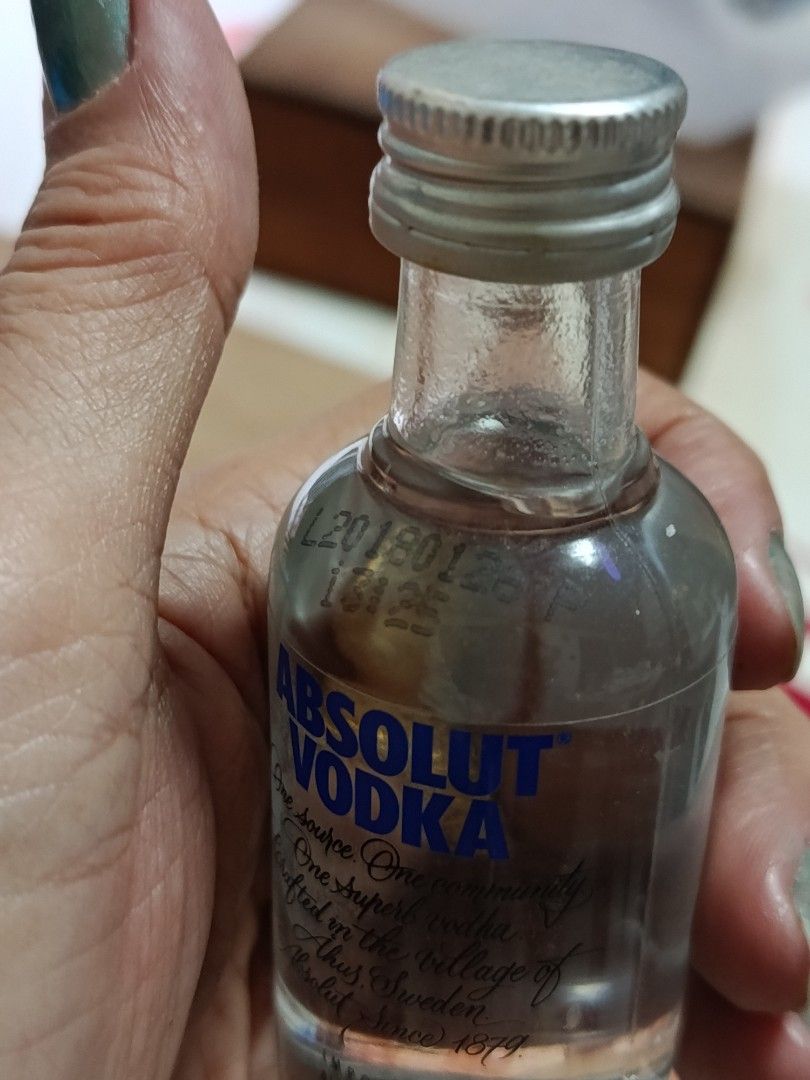 Mini bottle Absolut vodka (Category: Wine Cellar & Storage) located in Quezon City. Submitted by kristal68 (Listing ID 1462039790, Image 3). Description: Absolut vodka does not expire to the point of becoming unsafe to drink, but its quality and taste can change over time. [1] (https://www.absolut.com/en/vodka-guide/vodka-nutrition/does-vodka-go-bad/), [2] (https://thelosttikilounge.com/ingredients/alcohol-expiry/), [3] (https://www.yourtango.com
