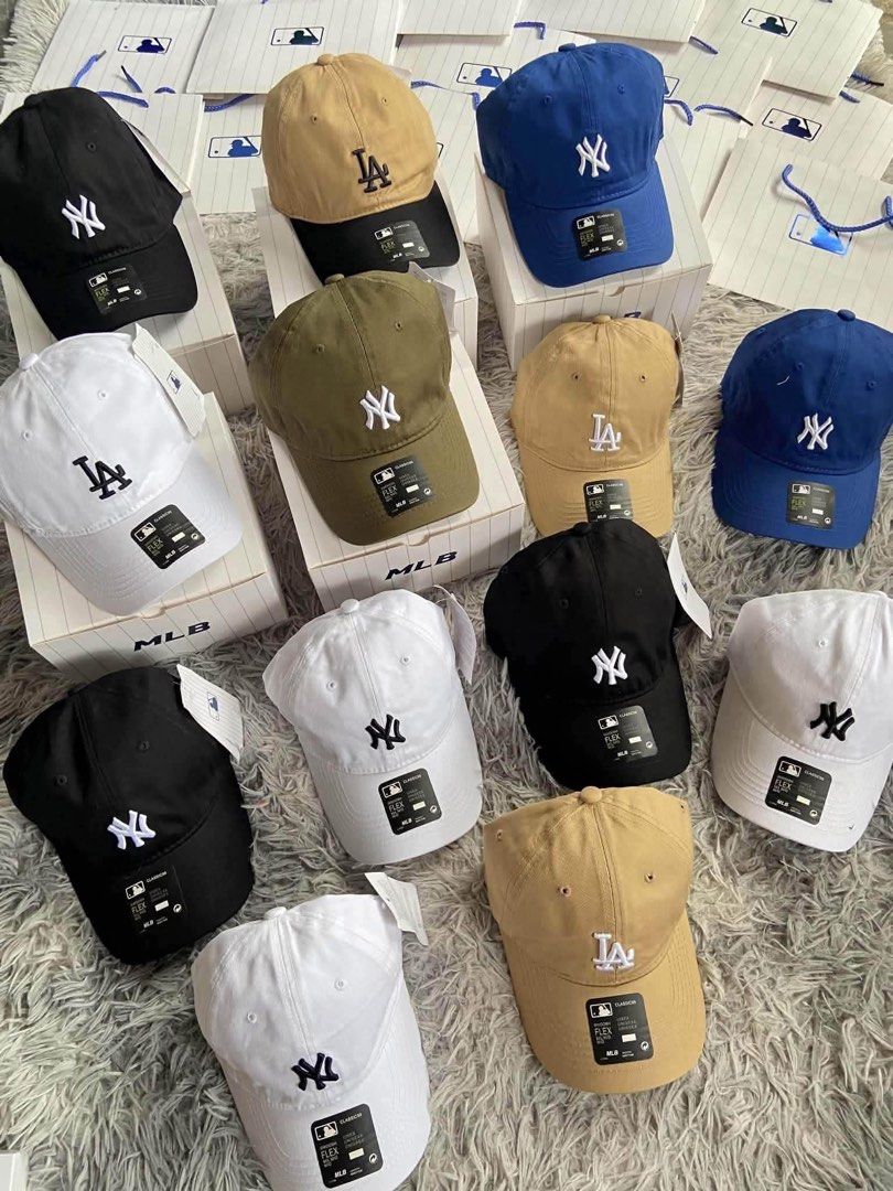 MLB Baseball Caps - Various Teams & Colors Available (Category: Caps & Hats) located in Cabuyao City. Submitted by beneboo (Listing ID 1462240626, Image 2). Description: - Authentic MLB baseball caps for sale. - Wide variety of colors and team logos available. - Popular teams include LA Dodgers and New York Yankees. - Ideal for any baseball enthusiast or collector. - Mix and match – grab one or a few! - Please message me to specify which cap you'