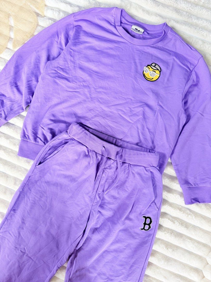 MOB BOSTON Redsox Terno -Cotton Purple 9Y (Category: Babies & Kids Fashion) located in La Trinidad. Submitted by true_kidsclothing (Listing ID 1462176281, Image 3). Description: 𝙎𝙞𝙯𝙚 𝙤𝙣 𝙩𝙖𝙜: 9 yrs old 💯Legit / Authentic 📌Excellent used condition 📌Color rate: 9.8/10 .